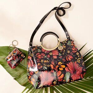 "Patricia Nash Leather Arenzano Shopper Tote with Coin Purse"